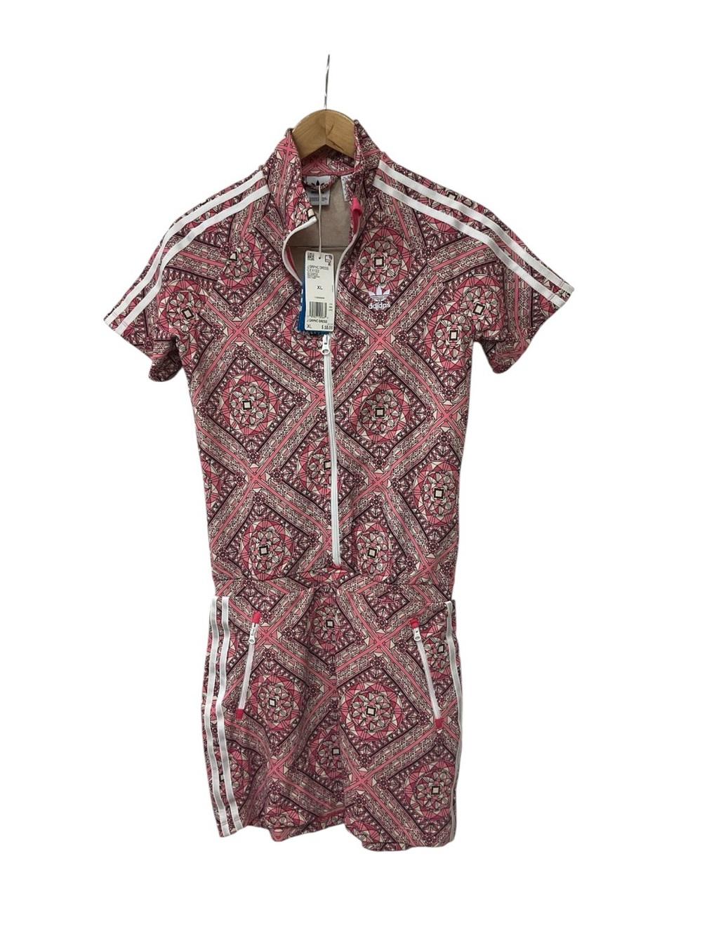 Adidas Originals Girls Graphic Dress Pink XL